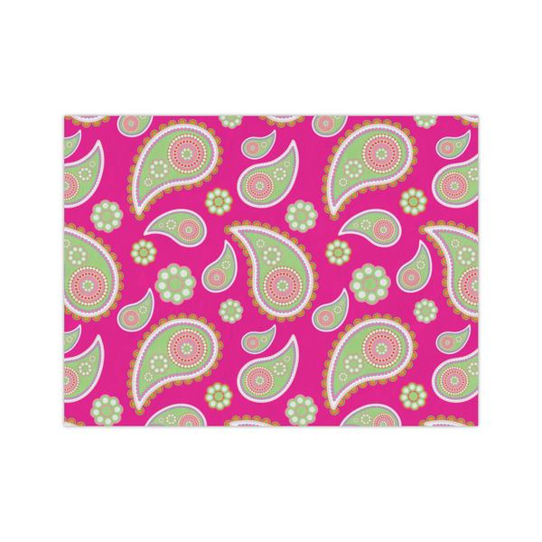 Custom Pink & Green Paisley and Stripes Tissue Paper Sheets - Medium - Heavyweight