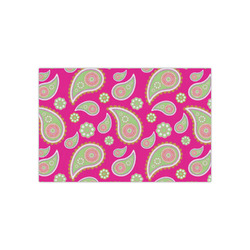 Pink & Green Paisley and Stripes Small Tissue Papers Sheets - Heavyweight