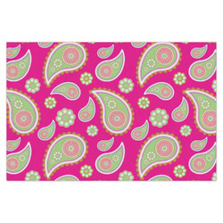 Pink & Green Paisley and Stripes X-Large Tissue Papers Sheets - Heavyweight