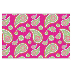 Pink & Green Paisley and Stripes Tissue Paper Sheets - X-Large - Heavyweight
