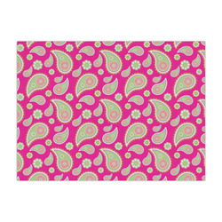 Pink & Green Paisley and Stripes Tissue Paper Sheets