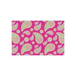 Pink & Green Paisley and Stripes Small Tissue Papers Sheets - Lightweight