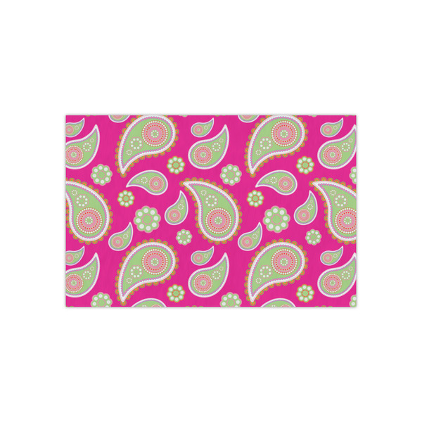 Custom Pink & Green Paisley and Stripes Tissue Paper Sheets - Small - Lightweight