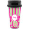 Pink & Green Paisley and Stripes Travel Mug (Personalized)