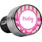 Pink & Green Paisley and Stripes USB Car Charger (Personalized)