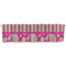Pink & Green Paisley and Stripes Valance - Front