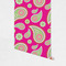 Pink & Green Paisley and Stripes Wallpaper on Wall