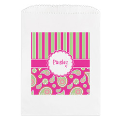Pink & Green Paisley and Stripes Treat Bag (Personalized)