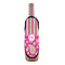 Pink & Green Paisley and Stripes Wine Bottle Apron - IN CONTEXT