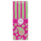 Pink & Green Paisley and Stripes Wine Gift Bag - Gloss - Front