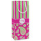 Pink & Green Paisley and Stripes Wine Gift Bags - Matte (Personalized)