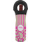 Pink & Green Paisley and Stripes Wine Tote Bag (Personalized)