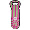 Pink & Green Paisley and Stripes Wine Tote Bag (Personalized)
