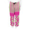 Pink & Green Paisley and Stripes Women's Pj on model - Front