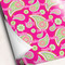 Pink & Green Paisley and Stripes Wrapping Paper - 5 Sheets