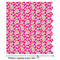 Pink & Green Paisley and Stripes Wrapping Paper Roll - Matte - Partial Roll