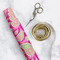 Pink & Green Paisley and Stripes Wrapping Paper Rolls - Lifestyle 1