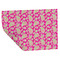 Pink & Green Paisley and Stripes Wrapping Paper Sheet - Double Sided - Folded