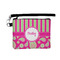 Pink & Green Paisley and Stripes Wristlet ID Cases - Front