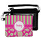 Pink & Green Paisley and Stripes Wristlet ID Cases - MAIN