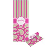 Pink & Green Paisley and Stripes Yoga Mat - Printable Front and Back (Personalized)