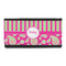 Pink & Green Paisley and Stripes Leatherette Ladies Wallet (Personalized)