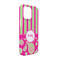 Pink & Green Paisley and Stripes iPhone 13 Pro Case - Angle
