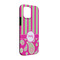 Pink & Green Paisley and Stripes iPhone Case - Rubber Lined - iPhone 13 Pro (Personalized)