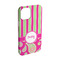 Pink & Green Paisley and Stripes iPhone Case - Plastic - iPhone 15 Pro (Personalized)