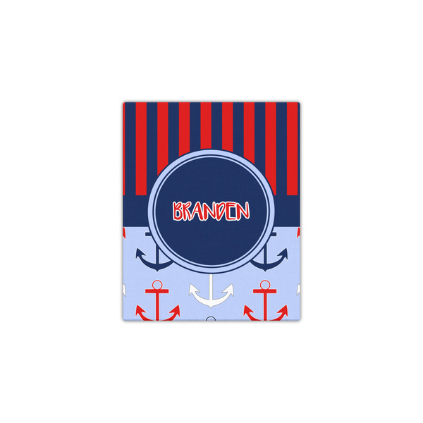 Classic Anchor & Stripes 11x14 - Canvas Print - Front View