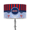 Classic Anchor & Stripes 12" Drum Lamp Shade - Poly-film (Personalized)