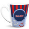 Classic Anchor & Stripes 12 Oz Latte Mug - Front Full