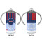 Classic Anchor & Stripes 12 oz Stainless Steel Sippy Cups - APPROVAL