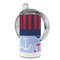 Classic Anchor & Stripes 12 oz Stainless Steel Sippy Cups - FULL (back angle)
