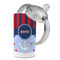 Classic Anchor & Stripes 12 oz Stainless Steel Sippy Cups - Top Off