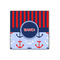 Classic Anchor & Stripes 12x12 Wood Print - Front View