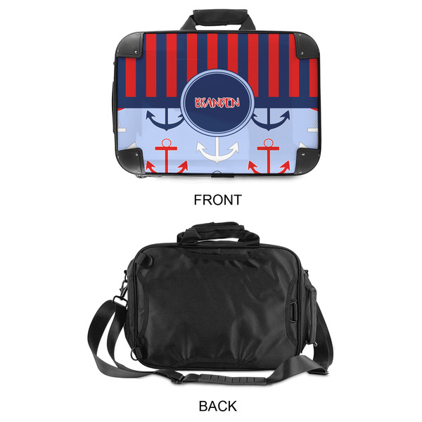 Classic Anchor & Stripes 15" Hard Shell Briefcase - APPROVAL