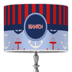 Classic Anchor & Stripes Drum Lamp Shade (Personalized)
