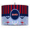 Classic Anchor & Stripes 16" Drum Lampshade - PENDANT (Fabric)