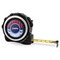 Classic Anchor & Stripes 16 Foot Black & Silver Tape Measures - Front