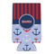 Classic Anchor & Stripes 16oz Can Sleeve - FRONT (flat)