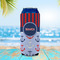 Classic Anchor & Stripes 16oz Can Sleeve - LIFESTYLE