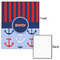 Classic Anchor & Stripes 16x20 - Matte Poster - Front & Back