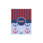 Classic Anchor & Stripes Poster - Multiple Sizes (Personalized)