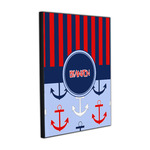 Classic Anchor & Stripes Wood Prints (Personalized)