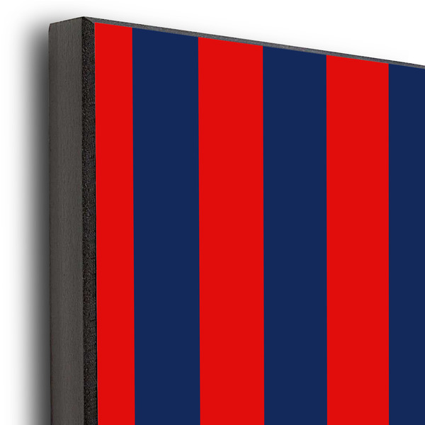 Classic Anchor & Stripes 16x20 Wood Print - Closeup