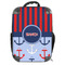 Classic Anchor & Stripes 18" Hard Shell Backpacks - FRONT