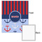 Classic Anchor & Stripes 20x24 - Matte Poster - Front & Back