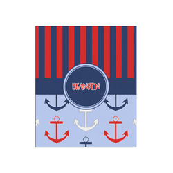 Classic Anchor & Stripes Poster - Matte - 20x24 (Personalized)