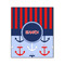 Classic Anchor & Stripes 20x24 Wood Print - Front View